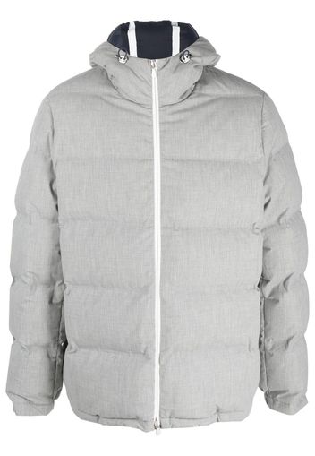 Brunello Cucinelli zipped padded jacket - Grigio