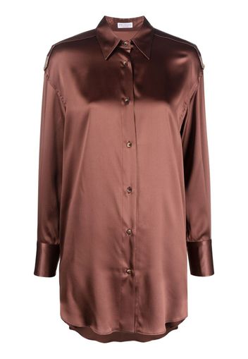 Brunello Cucinelli Monili chain detail shirt - Marrone