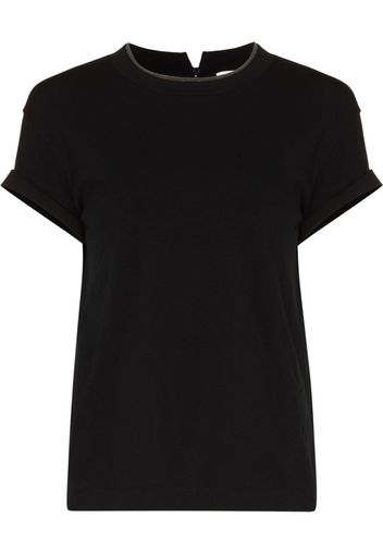 Brunello Cucinelli T-shirt con scollo rotondo - Nero