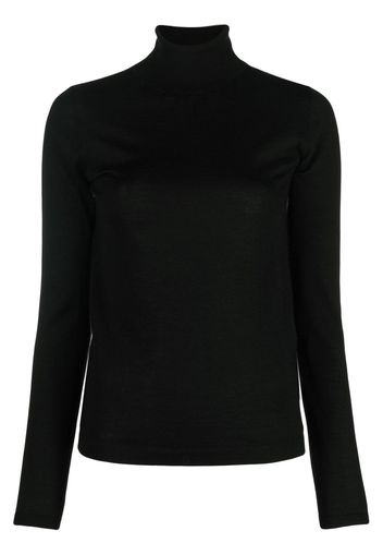 Brunello Cucinelli roll-neck tonal jumper - Nero