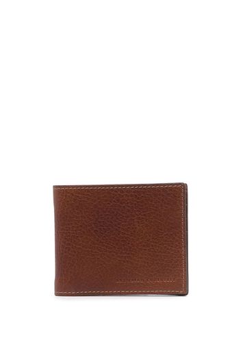 Brunello Cucinelli Core bi-fold leather wallet - Marrone