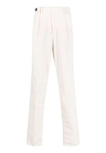 Brunello Cucinelli corduroy tapered trousers - Bianco