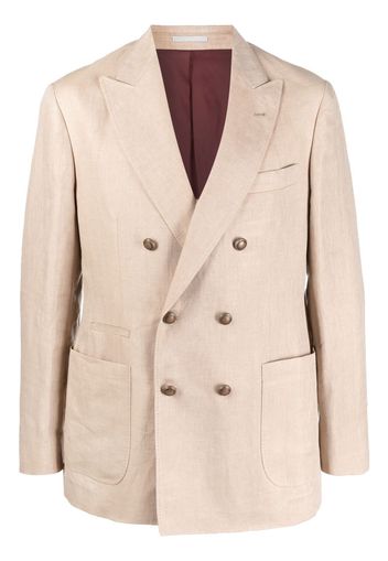 Brunello Cucinelli Blazer doppiopetto sartoriale - Marrone