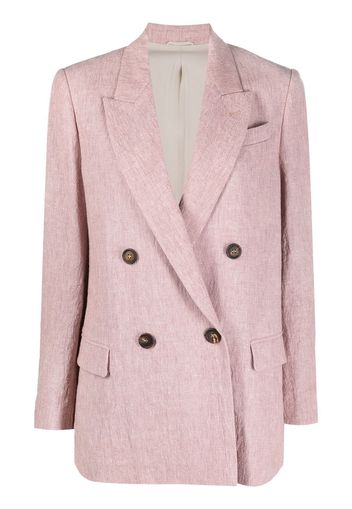 Brunello Cucinelli Blazer doppiopetto - Rosa