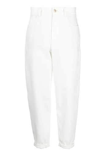 Brunello Cucinelli tapered tailored trousers - Bianco