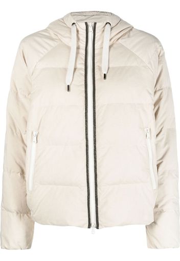 Brunello Cucinelli padded down jacket - Toni neutri