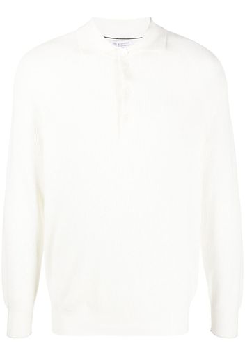 Brunello Cucinelli Maglione modello polo - Bianco