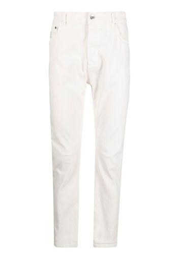 Brunello Cucinelli dyed denim trousers - Bianco