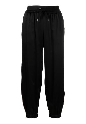 Brunello Cucinelli side-stripe track pants - Nero