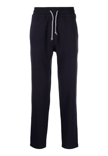 Brunello Cucinelli slim-cut track pants - Blu