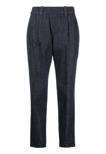 Brunello Cucinelli Jeans sartoriali con vita elasticizzata - Blu