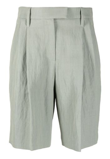 Brunello Cucinelli Shorts a vita alta - Verde