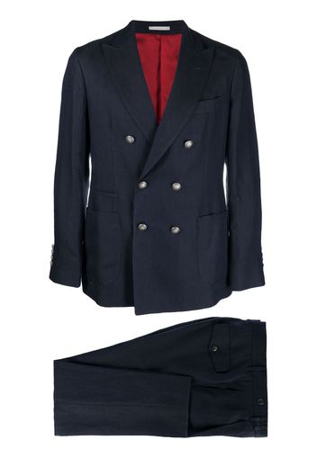 Brunello Cucinelli double breasted suit - Blu