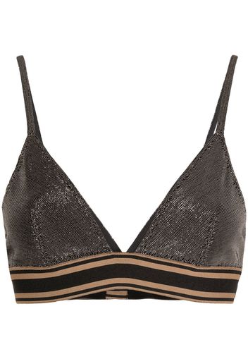 Brunello Cucinelli Bralette con scollo a V - Nero