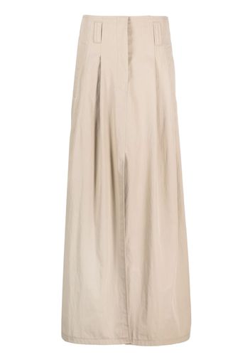 Brunello Cucinelli high-waisted maxi skirt - Toni neutri