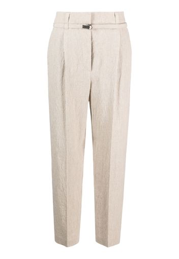 Brunello Cucinelli Monili bead-embellished trousers - Toni neutri