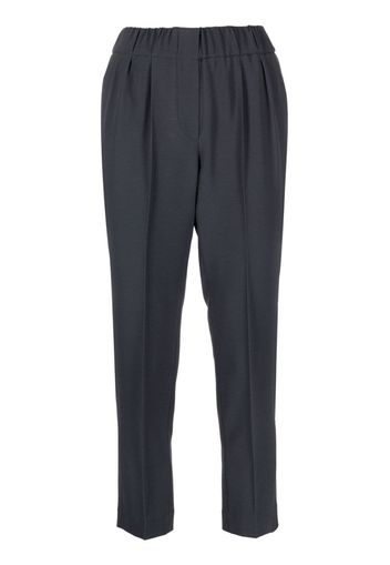 Brunello Cucinelli Pantaloni sartoriali crop - Blu