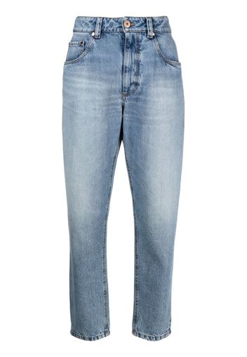 Brunello Cucinelli Jeans con effetto vissuto - Blu