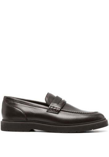 Brunello Cucinelli polished-finish loafers - Marrone