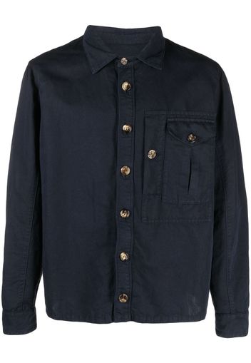 Brunello Cucinelli long-sleeve shirt jacket - Blu