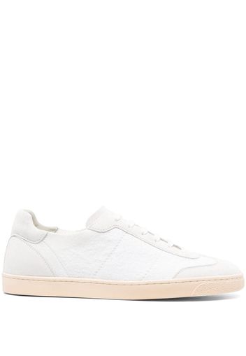 Brunello Cucinelli terry lace-up sneakers - Bianco