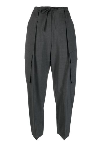 Brunello Cucinelli Tropical monili cargo trousers - Grigio