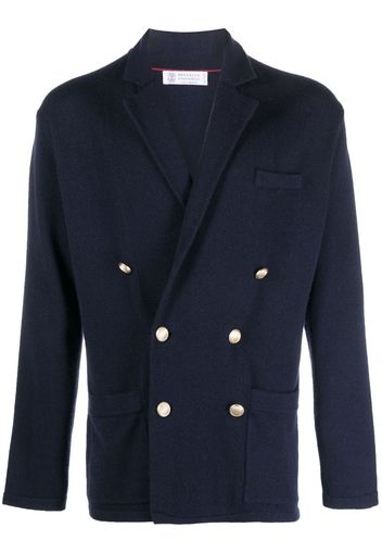 Brunello Cucinelli Blazer doppiopetto - Blu