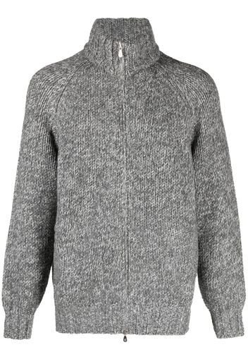 Brunello Cucinelli Cardigan con zip - Grigio