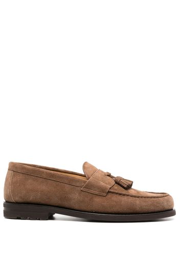 Brunello Cucinelli tassel-detail suede loafers - Marrone