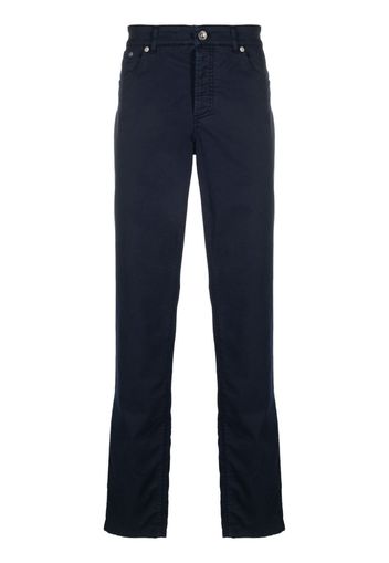 Brunello Cucinelli Jeans slim a vita bassa - Blu