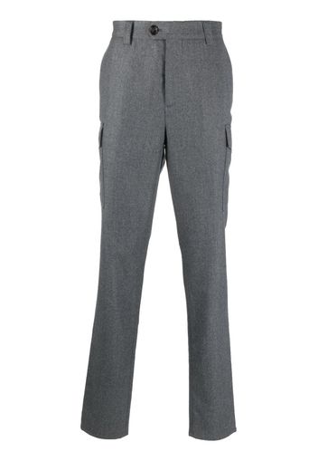 Brunello Cucinelli straight-leg virgin wool trousers - Grigio