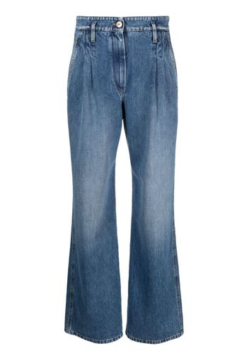 Brunello Cucinelli high-waist loose-fit jeans - Blu