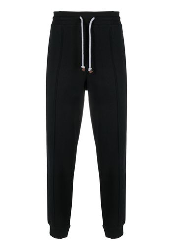 Brunello Cucinelli Pantaloni sportivi con coulisse - Nero