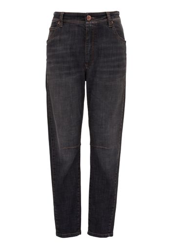 Brunello Cucinelli Jeans dritti Equestrian - Nero