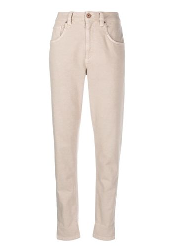 Brunello Cucinelli mid-rise straight-leg jeans - Toni neutri