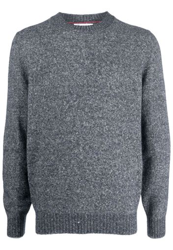 Brunello Cucinelli mélange-effect pullover jumper - Blu