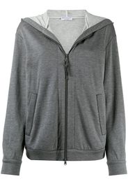 zipped long-sleeve hoodie