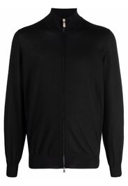 Brunello Cucinelli zip-up knitted cashmere jumper - Nero