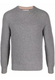 Brunello Cucinelli ribbed-knit cashmere jumper - Grigio