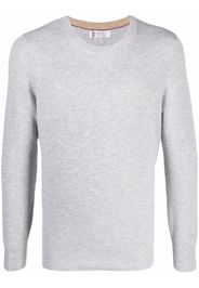 Brunello Cucinelli ribbed-knit cashmere jumper - Grigio