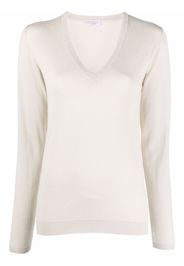 Brunello Cucinelli cashmere-blend V-neck jumper - Toni neutri