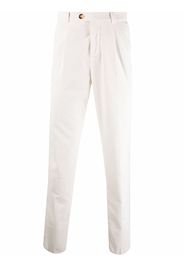 Brunello Cucinelli pleat-detail cotton trousers - Toni neutri