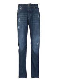 Brunello Cucinelli BRUNELLO DNM PANT SLM JNS BLU