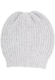 Brunello Cucinelli ribbed-knit beanie - Grigio