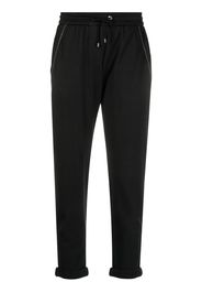 Brunello Cucinelli Monili-embellished cropped track pants - Nero