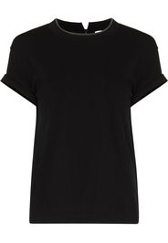 Brunello Cucinelli T-shirt con scollo rotondo - Nero