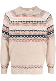 Brunello Cucinelli patterned alpaca-blend jumper - Toni neutri