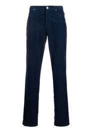 Brunello Cucinelli corduroy tapered pants - Blu