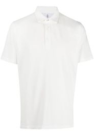 BRUNELLO CUCINELLI short-sleeve cotton polo shirt - Bianco