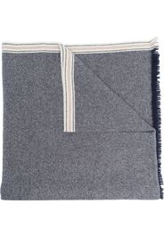 Brunello Cucinelli fringed cashmere scarf - Blu